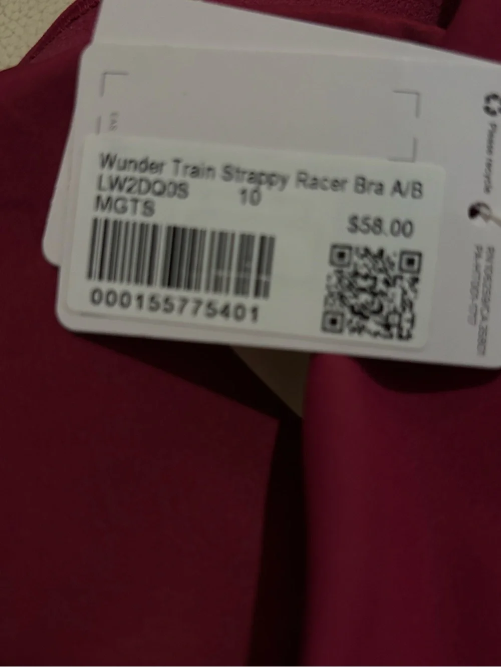 lululemon athletica Red Slim-Strap Sports Bra Top A/B MGTS